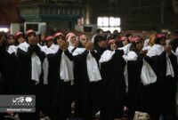 مصلای نماز جمعه اهواز در گرمای ۵۰ درجه پر شد